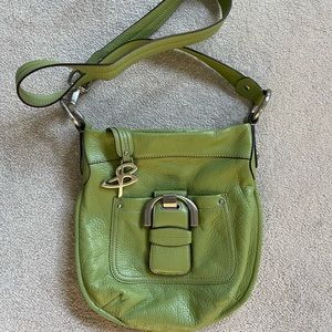 B Makowsky green crossbody - never used